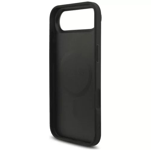 Guess - Hardcase 4G Triangle Logo MagSafe with Cord Strap (GUHMP17MP4TSDPPSK) - iPhone 17 Air - Black
