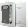 Guess - Hardcase 4G Triangle Logo MagSafe with Cord Strap (GUHMP17MP4TSDPPSK) - iPhone 17 Air - Black