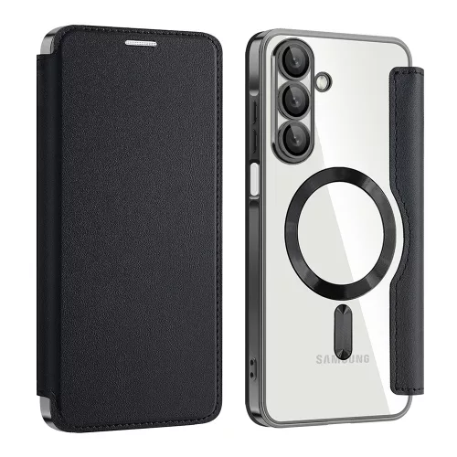 Techsuit - SmartMag kinyitható tok - Samsung Galaxy A17 5G / A17 4G / M17 / F17 / A18 - Fekete