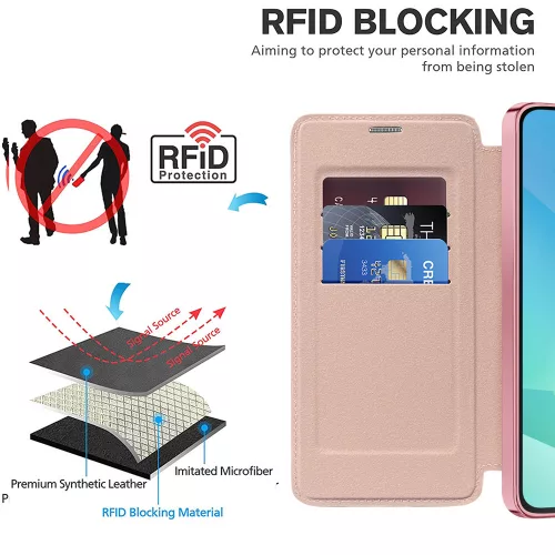 Techsuit - SmartMag Book Case - Samsung Galaxy A17 5G / A17 4G / M17 / F17 - Pink