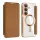Techsuit - SmartMag kinyitható tok - Samsung Galaxy A17 5G / A17 4G / M17 / F17 / A18 - Barna