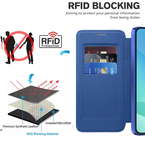 Techsuit - SmartMag Book Case - Samsung Galaxy A17 5G / A17 4G / M17 / F17 - Blue