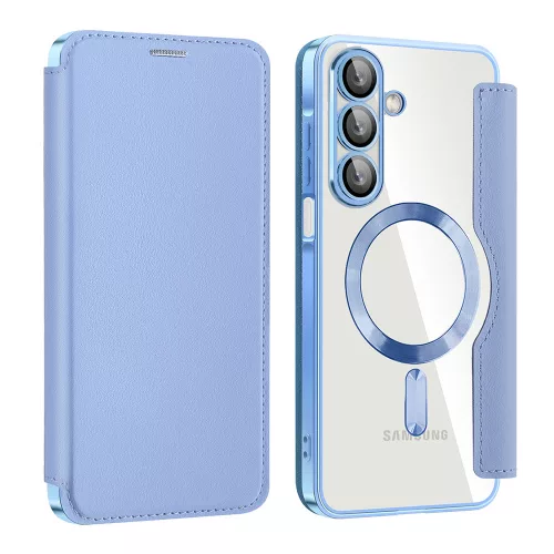 Techsuit - SmartMag kinyitható tok - Samsung Galaxy A17 5G / A17 4G / M17 / F17 / A18 - Világoskék