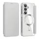 Techsuit - SmartMag kinyitható tok - Samsung Galaxy A17 5G / A17 4G / M17 / F17 / A18 - Szürke