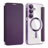 Techsuit - SmartMag Book Case - Samsung Galaxy A17 5G / A17 4G / M17 / F17 - Purple