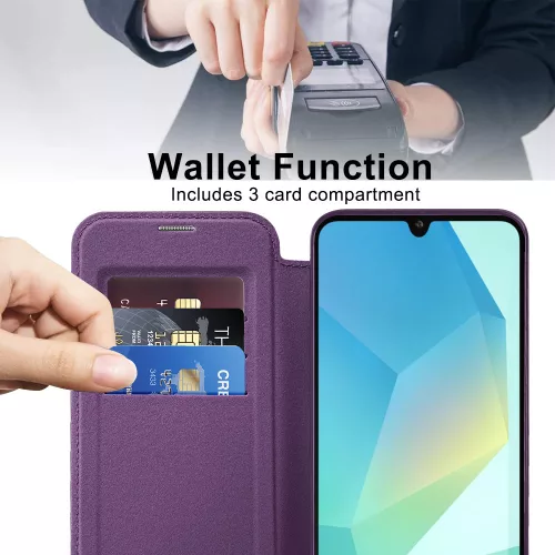 Techsuit - SmartMag Book Case - Samsung Galaxy A17 5G / A17 4G / M17 / F17 - Purple