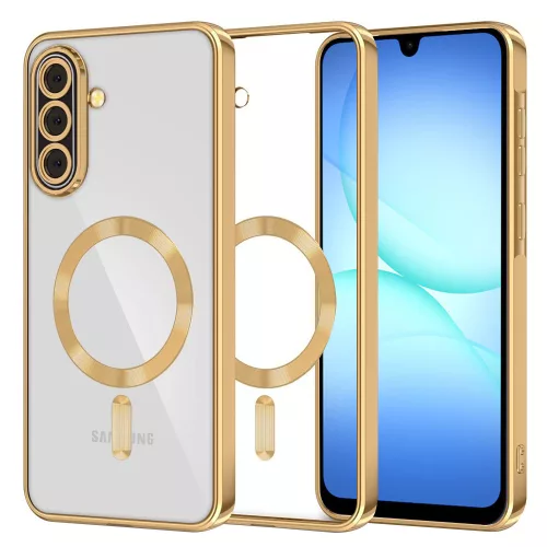 Techsuit - Luxury Crystal MagSafe - Samsung Galaxy A17 5G / A17 4G / M17 / F17 / A18 - Gold