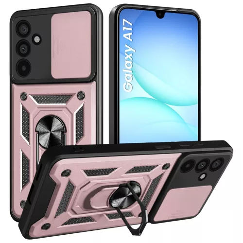 Techsuit - CamShield ütésálló tok - Samsung Galaxy A17 5G / A17 4G / M17 / F17 - Rosegold