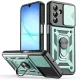 Techsuit - CamShield ütésálló tok - Samsung Galaxy A17 5G / A17 4G / M17 / F17 / A18 - Zöld
