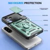 Techsuit - CamShield ütésálló tok - Samsung Galaxy A17 5G / A17 4G / M17 / F17 / A18 - Zöld