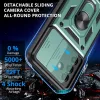 Techsuit - CamShield ütésálló tok - Samsung Galaxy A17 5G / A17 4G / M17 / F17 / A18 - Zöld
