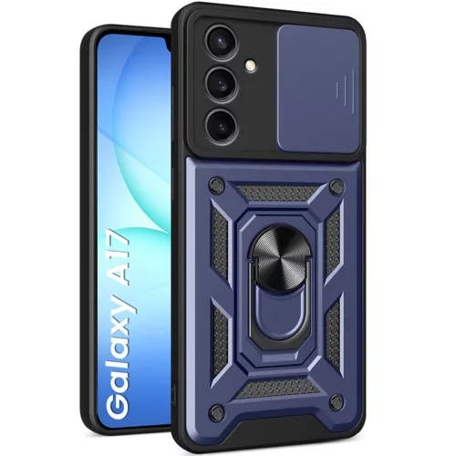 Techsuit - CamShield ütésálló tok - Samsung Galaxy A17 5G / A17 4G / M17 / F17 - Kék