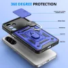Techsuit - CamShield ütésálló tok - Samsung Galaxy A17 5G / A17 4G / M17 / F17 / A18 - Kék