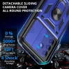 Techsuit - CamShield ütésálló tok - Samsung Galaxy A17 5G / A17 4G / M17 / F17 / A18 - Kék