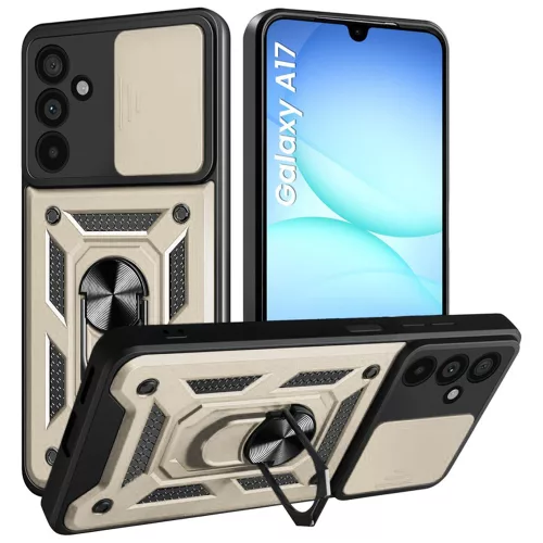 Techsuit - CamShield ütésálló tok - Samsung Galaxy A17 5G / A17 4G / M17 / F17 - Arany
