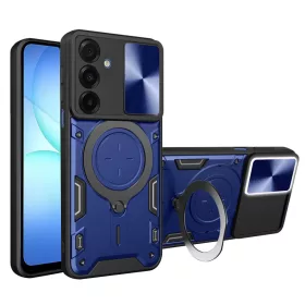   Techsuit - CamGuard Pro ütésálló tok - Samsung Galaxy A17 5G / A17 4G / M17 / F17 - Kék
