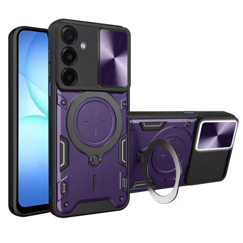 Techsuit - CamGuard Pro ütésálló tok - Samsung Galaxy A17 5G / A17 4G / M17 / F17 - Lila