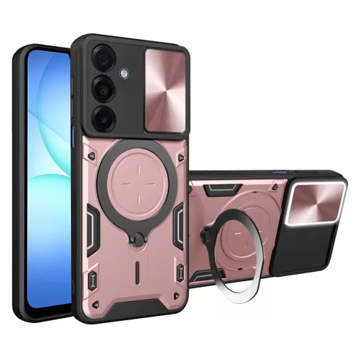 Techsuit - CamGuard Pro ütésálló tok - Samsung Galaxy A17 5G / A17 4G / M17 / F17 - Rosegold