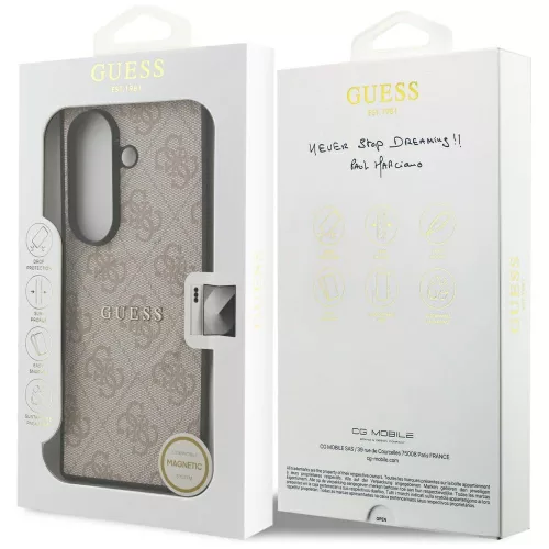 Guess - Keménytok 4G Klasszikus MagSafe (GUHMZFD7P4MSEGCP) - Samsung Galaxy Z Fold7 - Rózsaszín