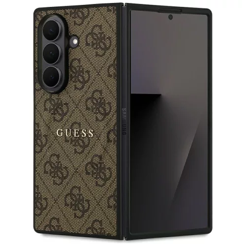 Guess - Keménytok 4G Klasszikus MagSafe (GUHMZFD7P4MSEGCW) - Samsung Galaxy Z Fold7 - Barna