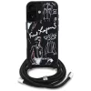 Karl Lagerfeld - Saffiano MagSafe Crossbody (KLHCP16SPGGRMPCK) - iPhone 16 - Black