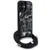 Karl Lagerfeld - Saffiano MagSafe Crossbody (KLHCP16SPGGRMPCK) - iPhone 16 - Black