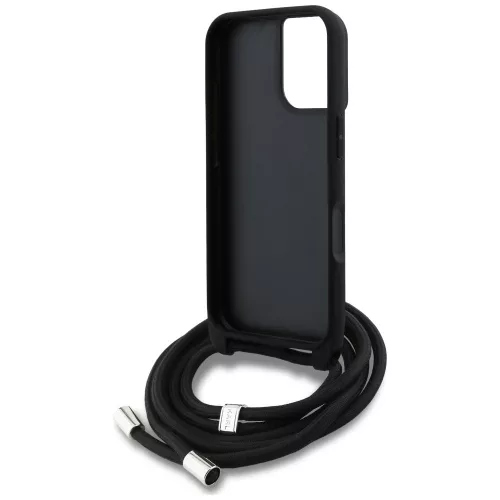 Karl Lagerfeld - Saffiano MagSafe Crossbody (KLHCP16SPGGRMPCK) - iPhone 16 - Black