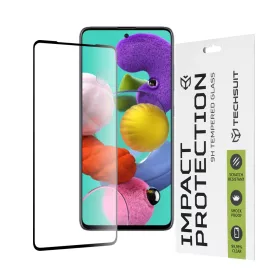   Techsuit - 111D Full Cover / Full Glue üvegfólia - Samsung Galaxy A51 4G / A51 5G - Fekete
