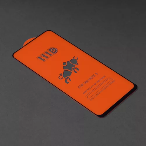 Techsuit - 111D Full Cover / Full Glue üvegfólia - Xiaomi Redmi Note 9 / Redmi 10X 4G - Fekete széllel