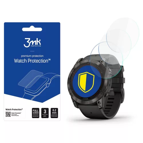 3mk - FlexibleGlass (3 pack) - Garmin Fenix 7X Pro Solar - Clear