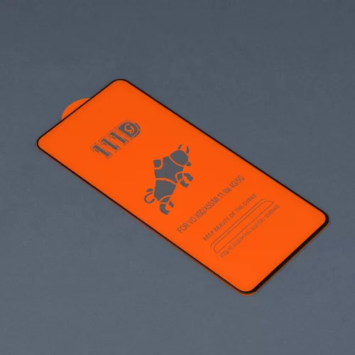 Techsuit - 111D Full Cover / Full Glue üvegfólia - Xiaomi Mi 11 Lite 4G / Mi 11 Lite 5G / 11 Lite 5G NE - Fekete