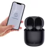 3mk - Vezeték nélküli fejhallgató FlowBuds - Bluetooth V5.3, Hi-Fi hangminőség, passzív zajszűrés, érintésvezérlés - fekete