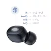 3mk - Vezeték nélküli fejhallgató FlowBuds - Bluetooth V5.3, Hi-Fi hangminőség, passzív zajszűrés, érintésvezérlés - fekete