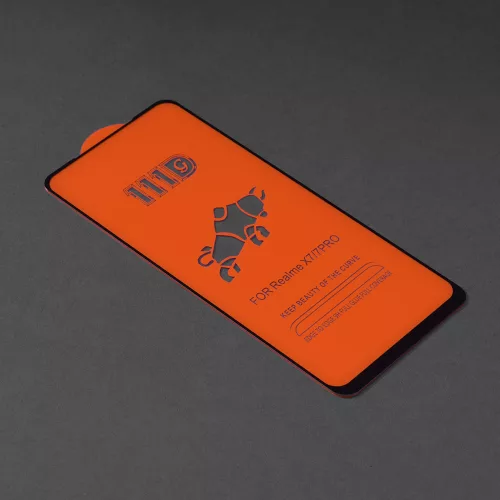 Techsuit - 111D Full Cover / Full Glue üvegfólia - Oppo Reno4 Lite - Fekete széllel