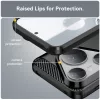 Techsuit - Carbon szilikon tok - Huawei Pura 80 Pro / 80 Ultra - Fekete