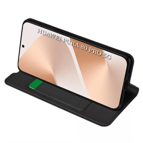 Techsuit - Magskin Book - Huawei Pura 80 Pro - Black