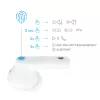 3mk - Vezeték nélküli fülhallgató LifePods - Bluetooth V5.3, ANC technológia, érintésvezérlés - fehér