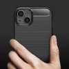 Techsuit - Carbon szilikon tok - iPhone 13 mini - Fekete