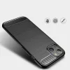 Techsuit - Carbon szilikon tok - iPhone 13 - Fekete