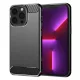 Techsuit - Carbon szilikon tok - iPhone 13 Pro - Fekete
