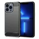 Techsuit - Carbon szilikon tok - iPhone 13 Pro Max - Fekete
