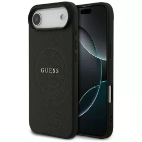   Guess - Grained Gold Ring MagSafe (GUHMP17MPGHSMMK) - iPhone 17 Air - Black