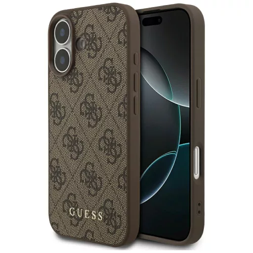 Guess - Keménytok 4G Klasszikus (GUHCP17SG4GFBR) - iPhone 17 - Barna