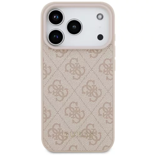 Guess - Keménytok 4G Klasszikus (GUHCP17LG4GFPI) - iPhone 17 Pro - Rózsaszín