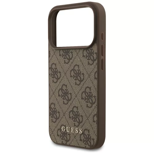 Guess - Keménytok 4G Klasszikus (GUHCP17LG4GFBR) - iPhone 17 Pro - Barna