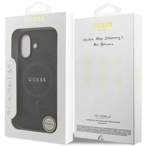 Guess - 4G Gyűrű Klasszikus Logó MagSafe (GUHMP17SG4GFRK) - iPhone 17 - Fekete