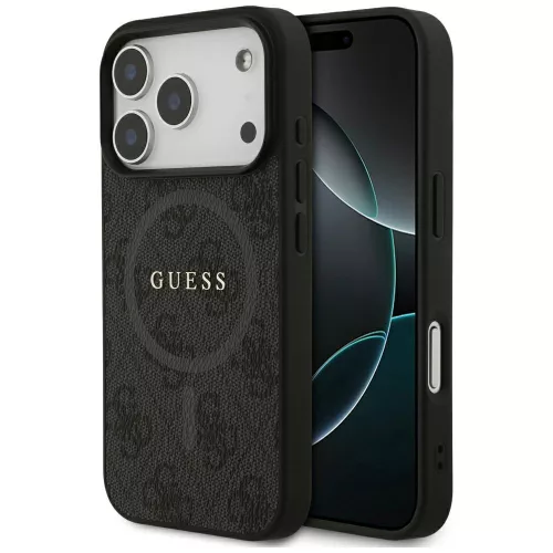 Guess - 4G Ring Classic Logo MagSafe (GUHMP17LG4GFRK) - iPhone 17 Pro - Black