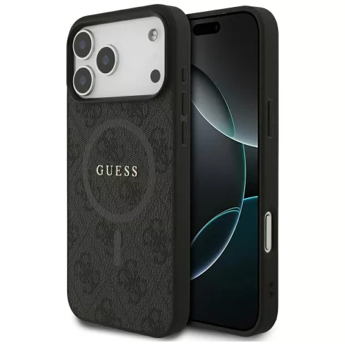 Guess - 4G Gyűrű Klasszikus Logó MagSafe (GUHMP17XG4GFRK) - iPhone 17 Pro Max - Fekete