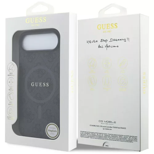 Guess - 4G Gyűrű Klasszikus Logó MagSafe (GUHMP17MG4GFRK) - iPhone 17 Air - Fekete