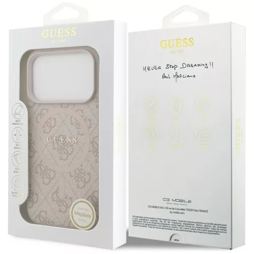 Guess - 4G Ring Classic Logo MagSafe (GUHMP17LG4GFRP) - iPhone 17 Pro - Pink